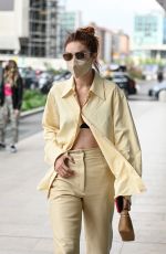 GIGI HADID Arrives at Versace SS22 Fashion Show in Milan 09/23/2021