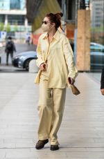 GIGI HADID Arrives at Versace SS22 Fashion Show in Milan 09/23/2021