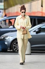 GIGI HADID Arrives at Versace SS22 Fashion Show in Milan 09/23/2021