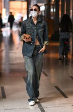 GIGI HADID Leaves Alberta Ferretti Show at Milan Fashion Week 09/22/2021