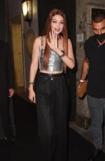 GIGI HADID Leaves Fendace Afterparty atMilan Fashion Week 09/26/2021