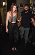 GIGI HADID Leaves Fendace Afterparty atMilan Fashion Week 09/26/2021