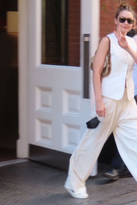 GIGI HADID Out and About in New York 09/07/2021