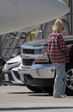 GWEN STEFANI Arrives in Los Angeles via Private Jet 09/06/2021