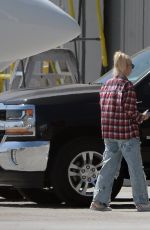 GWEN STEFANI Arrives in Los Angeles via Private Jet 09/06/2021