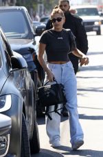 HAILEY BIEBER Arrives at an Acting Studio in Los Angeles 09/03/2021