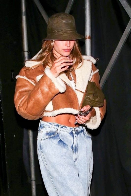 HAILEY BIEBER at The Nice Guy in West Hollywood 09/26/2021
