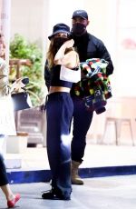 HAILEY BIEBER Night Out in Los Angeles 09/24/2021