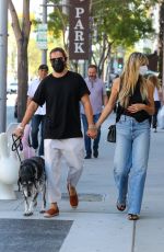 HEIDI KLUM and Tom Kaulitz Out Shopping in Beverly Hills 09/22/2021