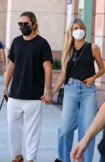 HEIDI KLUM and Tom Kaulitz Out Shopping in Beverly Hills 09/22/2021