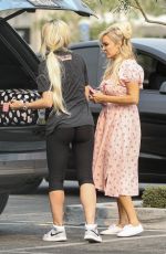 HOLLY MADISON and BRIDGET MARQUARDT at a Mall in Calabasas 09/23/2021