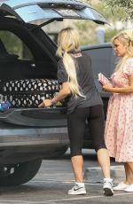 HOLLY MADISON and BRIDGET MARQUARDT at a Mall in Calabasas 09/23/2021