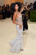 IMAAN HAMMAM at 2021 Met Gala in New York 09/13/2021