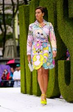 IRINA SHAY at Moschino SS22 Runway Show at New York Fashion Week 09/09/2021