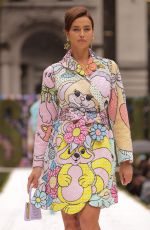 IRINA SHAY at Moschino SS22 Runway Show at New York Fashion Week 09/09/2021