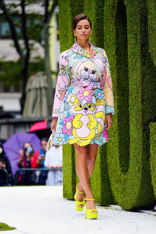 IRINA SHAY at Moschino SS22 Runway Show at New York Fashion Week 09/09/2021