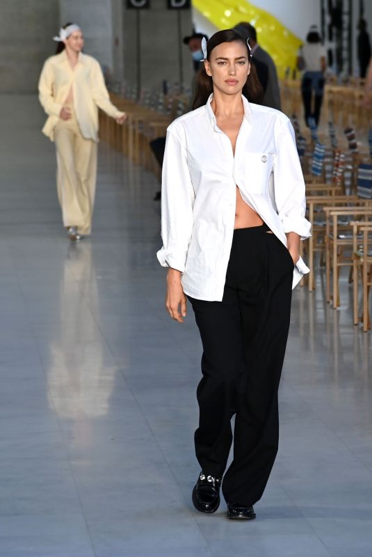 IRINA SHAYK at Max Mara Fashion Show in Milan 09/23/2021