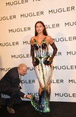 IRINA SHAYK at Thierry Mugler: Couturissime Exhibition Opening Ceremony at Museum of Fine Arts in Paris 09/28/2021