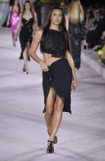 IRINA SHAYK at Versace Runway Show at Milan Fashion Week 09/24/2021