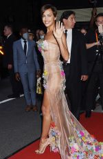 IRINA SHAYK Heading to 2021 Met Gala in New York 09/13/2021