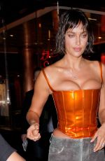 IRINA SHAYK Leaves Bvlgari x B.Zero1 Party in New York 09/08/2021