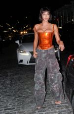 IRINA SHAYK Leaves Bvlgari x B.Zero1 Party in New York 09/08/2021