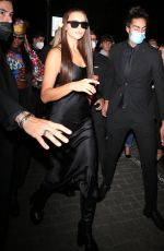 IRINA SHAYK Leaves Versace Fashion Show in Milan 09/24/2021