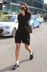 IRINA SHAYK Out at Milan Fashion Week 09/23/2021
