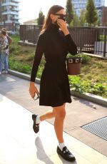 IRINA SHAYK Out at Milan Fashion Week 09/23/2021