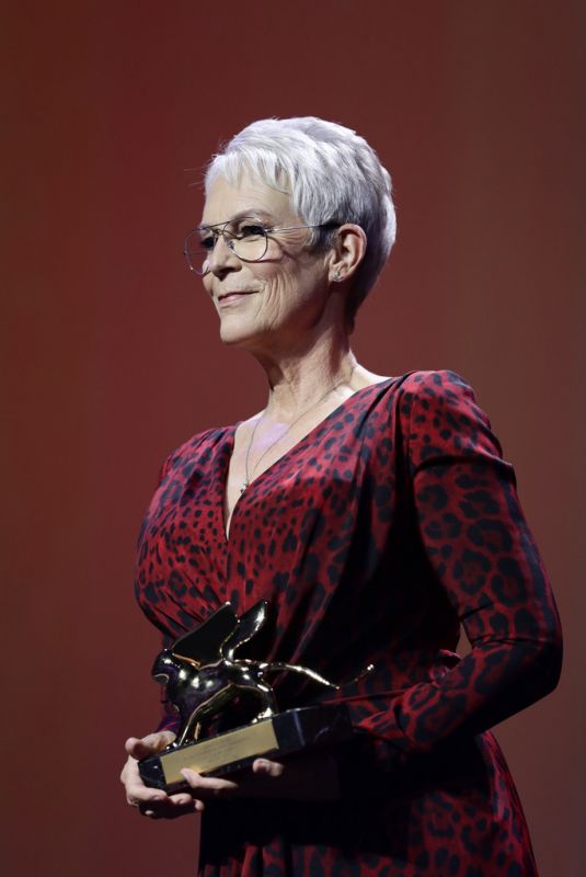 JAMIE LEE CURTIS at Lifetime Achievement Award Ceremony at 78th Venice Film Festival 09/08/2021