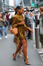 JASMINE TOOKE Arrives at Revolve Event at New York Fashion Week 09/09/2021