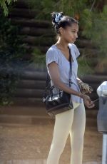 JASMINE TOOKES Arrives at Dogpound Gym in West Hollywood 09/21/2021