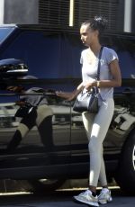 JASMINE TOOKES Arrives at Dogpound Gym in West Hollywood 09/21/2021