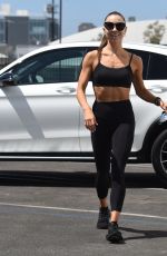 JENNA JOHNSON in Tights Arrives at Dancing With the Stars Rehearsals in Los Angeles 09/03/2021