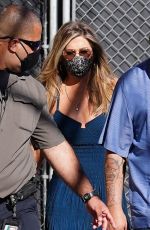 JENNIFER ANISTON Arrives at Jimmy Kimmel Live 09/13/2021
