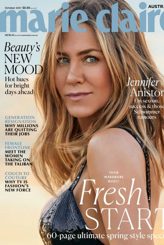 JENNIFER ANISTON in Marie Claire Magazine, Australia October 2021