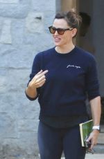 JENNIFER GARNER at Construction Site of Her Future Home in Brentwood 09/22/2021