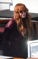 JESSICA CHASTAIN Arrives at Lido in Venice 09/05/2021