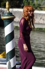 JESSICA CHASTAIN Arrives at Lido in Venice 09/05/2021