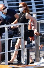 JESSICA CHASTAIN at Airport in Venice 09/06/2021