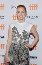 JESSICA CHASTAIN at The Eyes of Tammy Faye Premiere at Film Festival at Princess of Wales Theatre in Toronto 09/12/2021