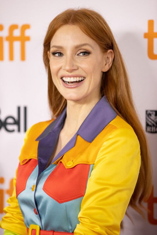 JESSICA CHASTAIN at TIFF Tribute Awards Press Conference in Toronto 09/11/2021
