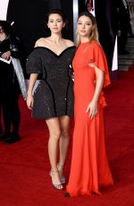 JESSICA HENWICK and MADELYN CLINE at No Time To Die World Premiere in London 09/28/2021