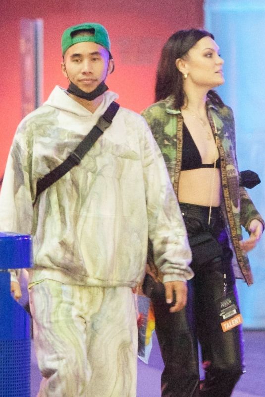 JESSIE J and Max Pham Out at Halloween Horror Nights in Hollywood 09/10/2021