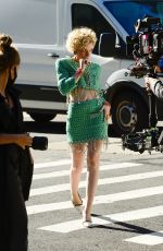 JULIA GARNER on the Set of Inventing Anna in New York 09/26/2021