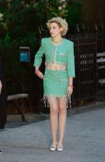 JULIA GARNER on the Set of Inventing Anna in New York 09/26/2021