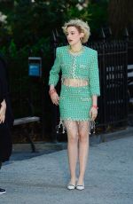 JULIA GARNER on the Set of Inventing Anna in New York 09/26/2021