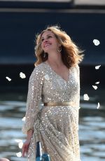 JULIA ROBERTS on the Set of Lancome Commercial in Paris 09/17/2021