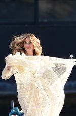 JULIA ROBERTS on the Set of Lancome Commercial in Paris 09/17/2021