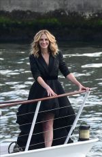 JULIA ROBERTS on the Set of Lancome Commercial in Paris 09/17/2021